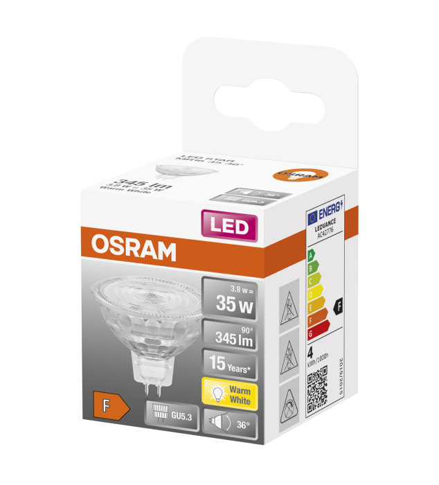 Osram LED Star 12V GU5.3 stiftpære 3,8 W
